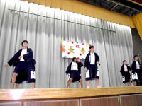 領家中学校生徒のよさこい踊り