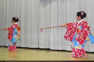 可愛い姉妹の清元