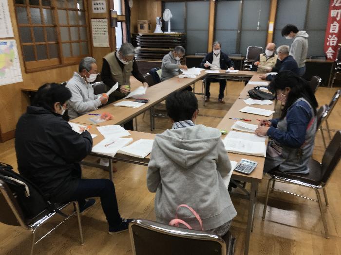 書面表決集計作業