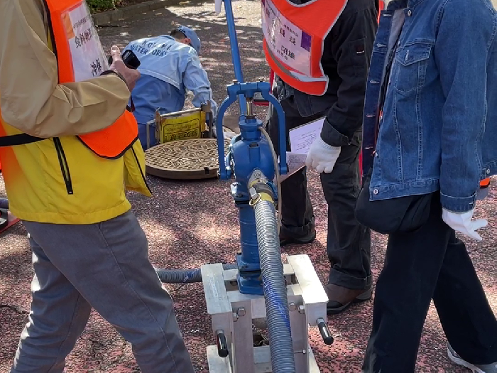 給水ポンプ作動訓練