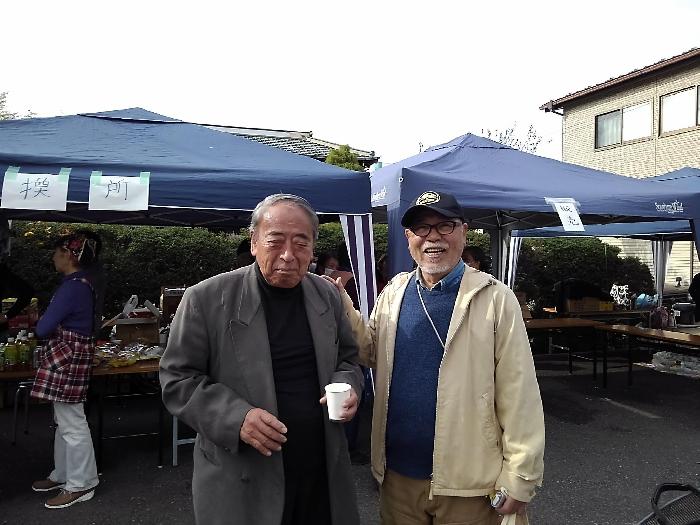小塚会長と若草自治会長