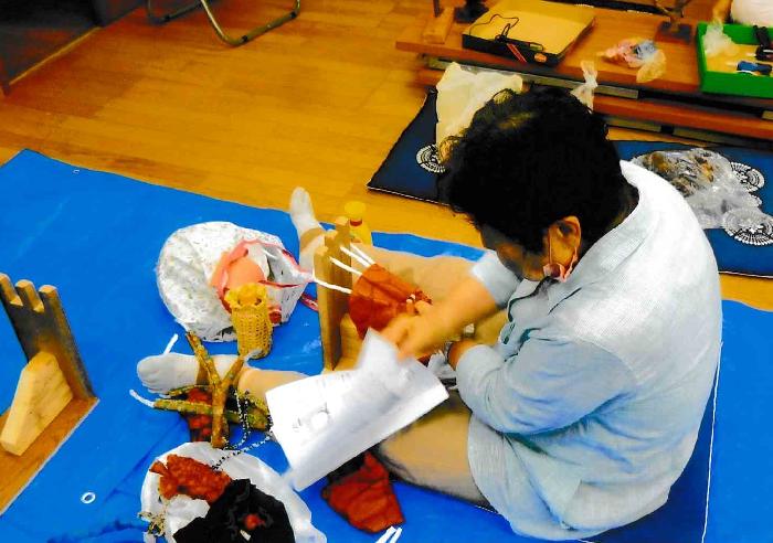 布ぞうり作り