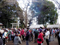 宮沢神明社で参拝と休憩