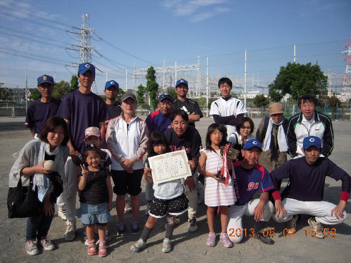 喜びの優勝チーム