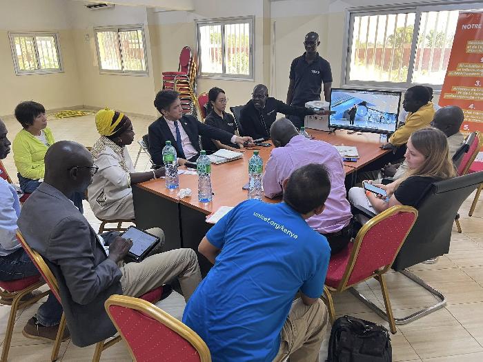 UNICEFとの打ち合わせ