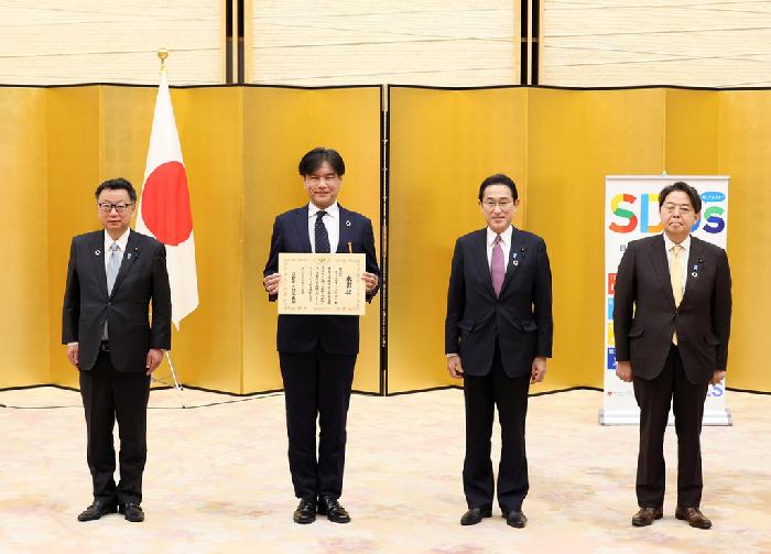 SDGsで表彰されました。