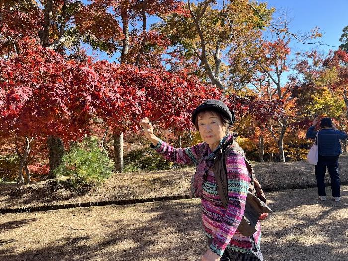 紅葉も綺麗でした。